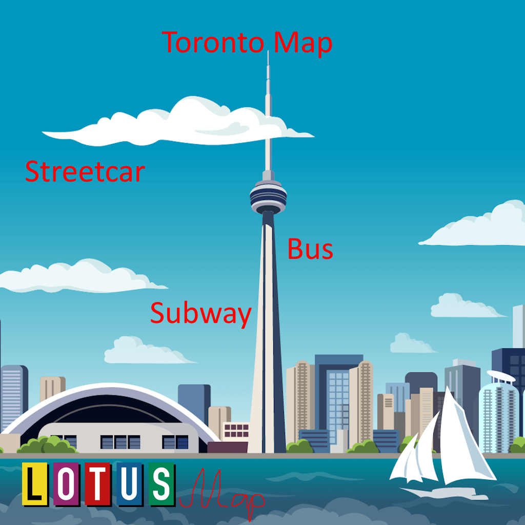 Toronto transit map icon